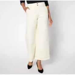 Studio Park x Ali Carr Regular Twill Wide-Leg High-Waist Pant - a world of fashionable women's clothing, including a wide selection of dresses and trendy accessories.< Fashion
