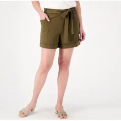 Studio Park x Kerstin Lindquist Knit Twill Paperbag Short - a world of fashionable women's clothing, including a wide selection of dresses and trendy accessories.< Fashion