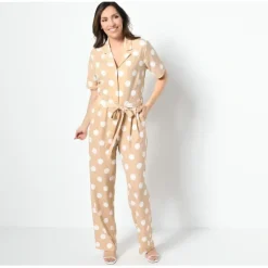 Studio Park x Leah Williams Petite Polka Dot Knit Jumpsuit - a world of fashionable women's clothing, including a wide selection of dresses and trendy accessories.< Fashion