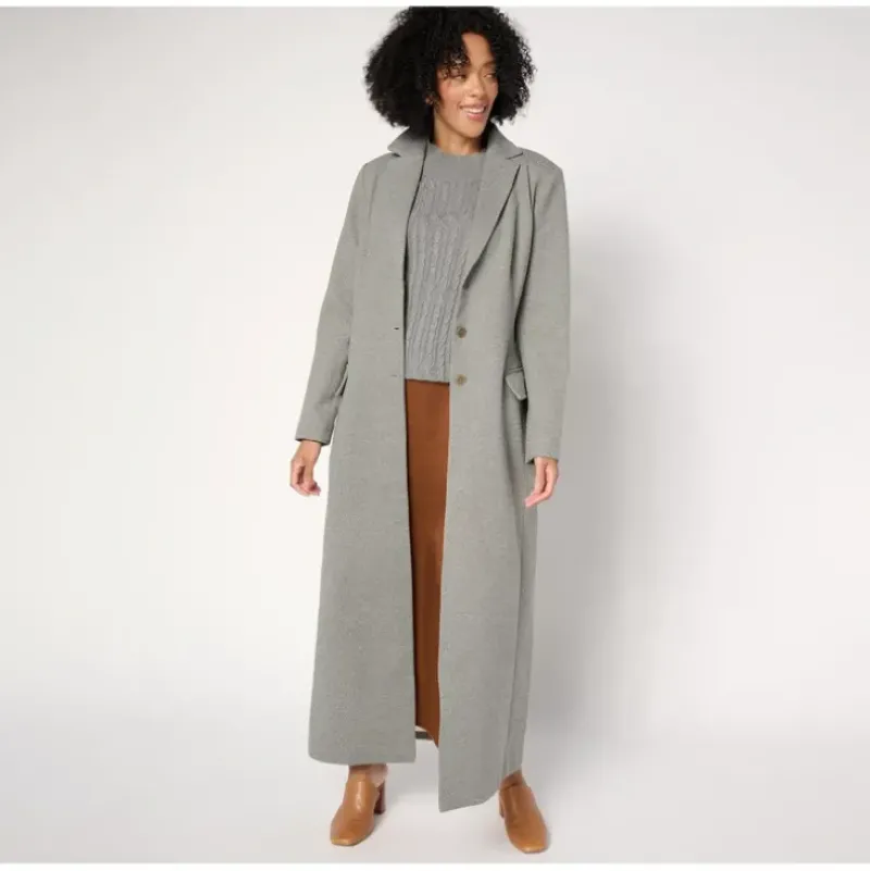 Studio Park x Shawn Killinger Full Length Herringbone Topcoat - a world of fashionable women's clothing, including a wide selection of dresses and trendy accessories.> Outlet