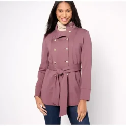 Studio Park x Shawn Killinger Double Button Ponte Coat - a world of fashionable women's clothing, including a wide selection of dresses and trendy accessories.> Online