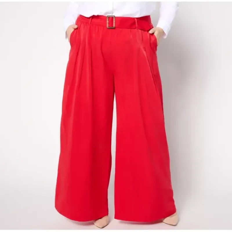 Studio Park x Shawn Killinger Reg Pleated Wide Leg Pant - a world of fashionable women's clothing, including a wide selection of dresses and trendy accessories.< Fashion