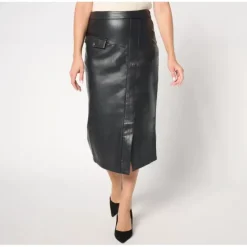 Studio Park x Shawn Killinger Regular Fixed Faux-Leather Wrap Skirt - a world of fashionable women's clothing, including a wide selection of dresses and trendy accessories.> Store
