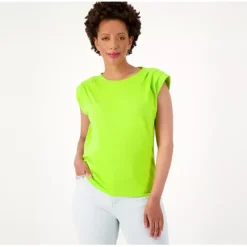 Studio Park x Vanessa Herring Extended Shoulder Top - a world of fashionable women's clothing, including a wide selection of dresses and trendy accessories.< Fashion