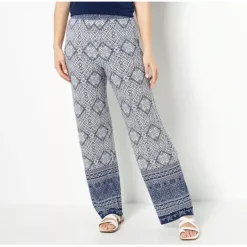 Susan Graver Regular Liquid Knit Pull-On Straight Pants - a world of fashionable women's clothing, including a wide selection of dresses and trendy accessories.< Fashion