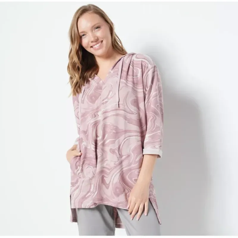 Susan Graver SG Sport Regular Drop-Shoulder Hooded Tunic - a world of fashionable women's clothing, including a wide selection of dresses and trendy accessories.< Fashion