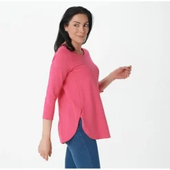 Susan Graver Weekend Essentials Petite Comfy Cotton Tunic - a world of fashionable women's clothing, including a wide selection of dresses and trendy accessories.> Store