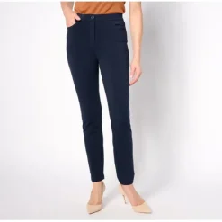 Susan Graver Weekend Regular Premium Stretch Jean Pocket Pants - a world of fashionable women's clothing, including a wide selection of dresses and trendy accessories.< Dresses