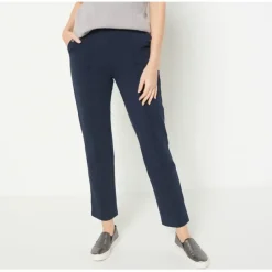 Susan Graver Weekend Regular Premium Stretch Ankle Pants - a world of fashionable women's clothing, including a wide selection of dresses and trendy accessories.< Shop All