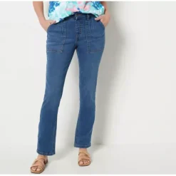 Tall Easy Stretch Denim Straight Leg Jeans - a world of fashionable women's clothing, including a wide selection of dresses and trendy accessories.< Fashion