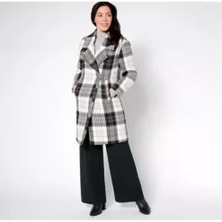 Thread Collective Bold Plaid Coat with Oversized Collar - a world of fashionable women's clothing, including a wide selection of dresses and trendy accessories.> New