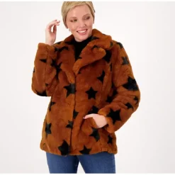 Thread Collective Faux Bunny Star Coat with Pockets - a world of fashionable women's clothing, including a wide selection of dresses and trendy accessories.> Hot