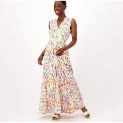 Tolani Collection Printed Sleeveleses Maxi Dress - a world of fashionable women's clothing, including a wide selection of dresses and trendy accessories.< Dresses