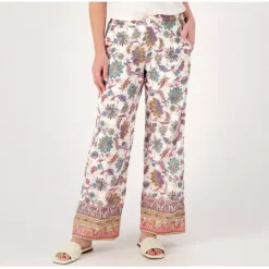 Tolani Printed Pant with Elastic Waist and Pockets - a world of fashionable women's clothing, including a wide selection of dresses and trendy accessories.< Shop All