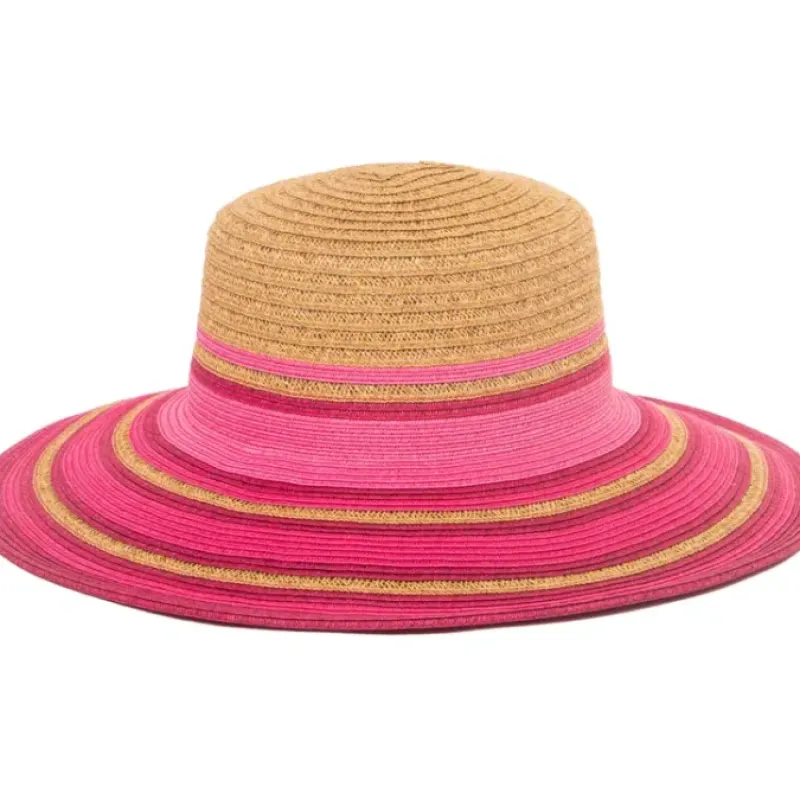 Trina by Trina Turk Tuscany Striped Bell SunHat - a world of fashionable women's clothing, including a wide selection of dresses and trendy accessories.< Hat