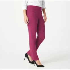 Women with Control Petite Tummy Control Slim Leg Pants - a world of fashionable women's clothing, including a wide selection of dresses and trendy accessories.< Shop All