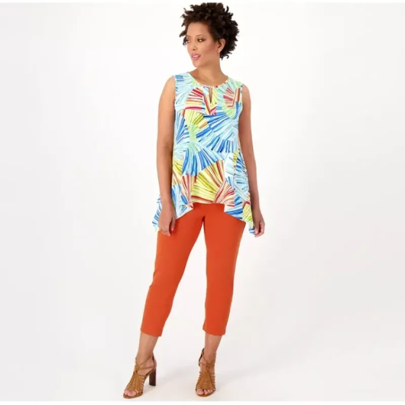 Women with Control Petite Como Jersey Tunic Crop Pants - a world of fashionable women's clothing, including a wide selection of dresses and trendy accessories.< Shop All