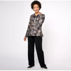 Women with Control Regular Wide Leg Pants Hoodie Set - a world of fashionable women's clothing, including a wide selection of dresses and trendy accessories.< Fashion