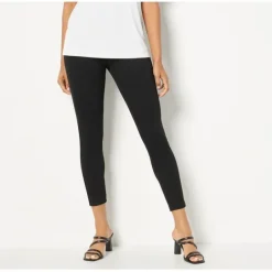 Women with Control Regular St. Tropez Twill Legging w/ Pkt - a world of fashionable women's clothing, including a wide selection of dresses and trendy accessories.< Shop All