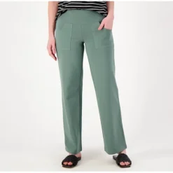 Women with Control Tall Cotton Jersey Straight Leg Pants - a world of fashionable women's clothing, including a wide selection of dresses and trendy accessories.< Fashion