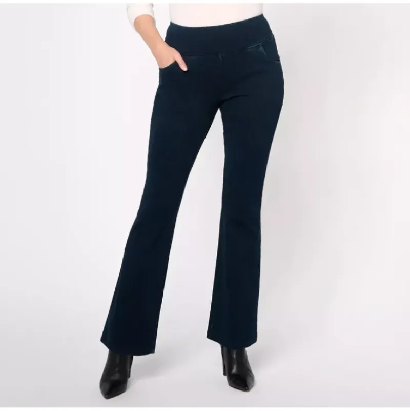 Women With Control Tall Prime Stretch Denim La Petite Bell Pant - a world of fashionable women's clothing, including a wide selection of dresses and trendy accessories.> New