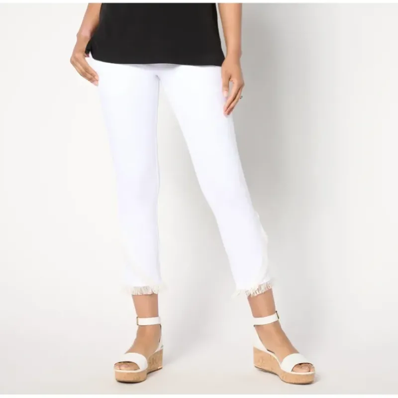 Women With Control Tummy Control Petite Prime Stretch Denim Crop Pant - a world of fashionable women's clothing, including a wide selection of dresses and trendy accessories.> Best