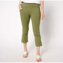 Women with Control Tummy Control Petite Knit Crop Pants - a world of fashionable women's clothing, including a wide selection of dresses and trendy accessories.> Outlet