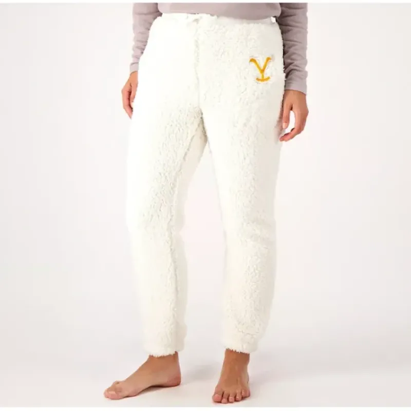 Yellowstone x BumbleBella by Jill Martin Regular Sherpa Joggers - a world of fashionable women's clothing, including a wide selection of dresses and trendy accessories.< Fashion