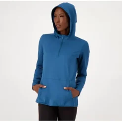 zuda Half Zip Jacket with Front Pocket and Hood - a world of fashionable women's clothing, including a wide selection of dresses and trendy accessories.< Fashion