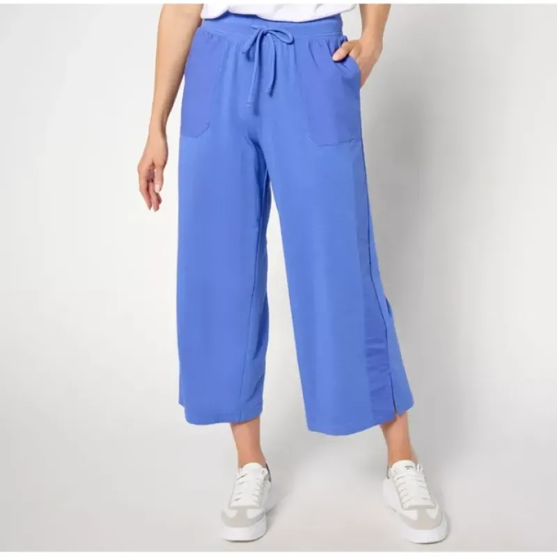 zuda Z-Knit and Woven Petite Straight Leg Pant - a world of fashionable women's clothing, including a wide selection of dresses and trendy accessories.< Shop All