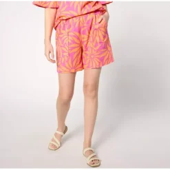 Belle Beach by Kim Gravel Cabana Knit Vibrations Cuffed Short - a world of fashionable women's clothing, including a wide selection of dresses and trendy accessories.< Shop All