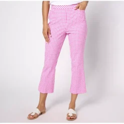 Isaac Mizrahi Live! Petite 24/7 Stretch Baby Bootcut Pants - a world of fashionable women's clothing, including a wide selection of dresses and trendy accessories.< Shop All
