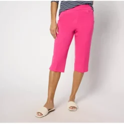 Isaac Mizrahi Live! Regular 24/7 Stretch Pedal Pusher - a world of fashionable women's clothing, including a wide selection of dresses and trendy accessories.< Shop All